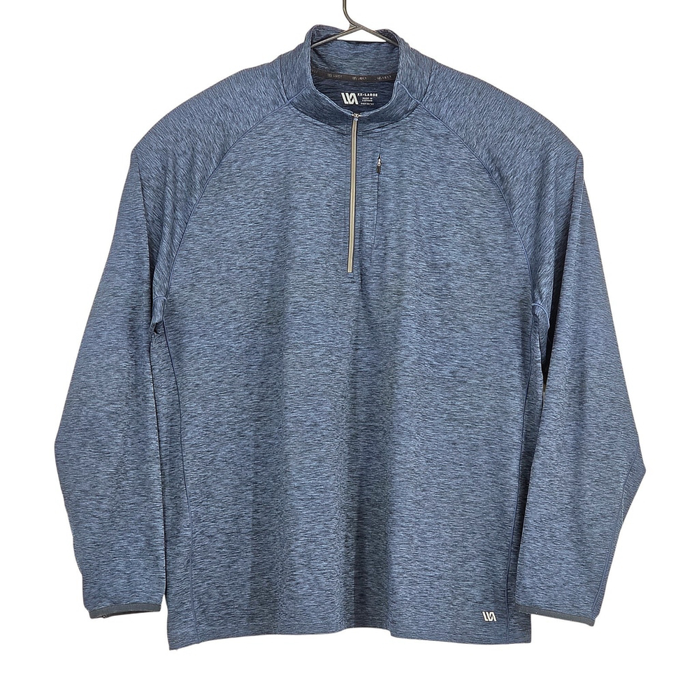 Athleisure VRST Accelerate Half Zip Pullover Men XXL blue/Gr Performance Stretch